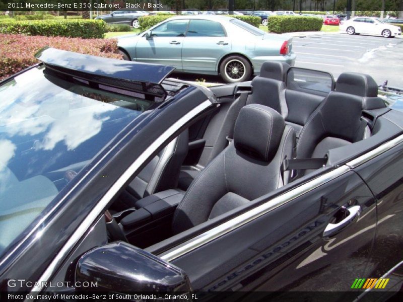 Black / Black 2011 Mercedes-Benz E 350 Cabriolet