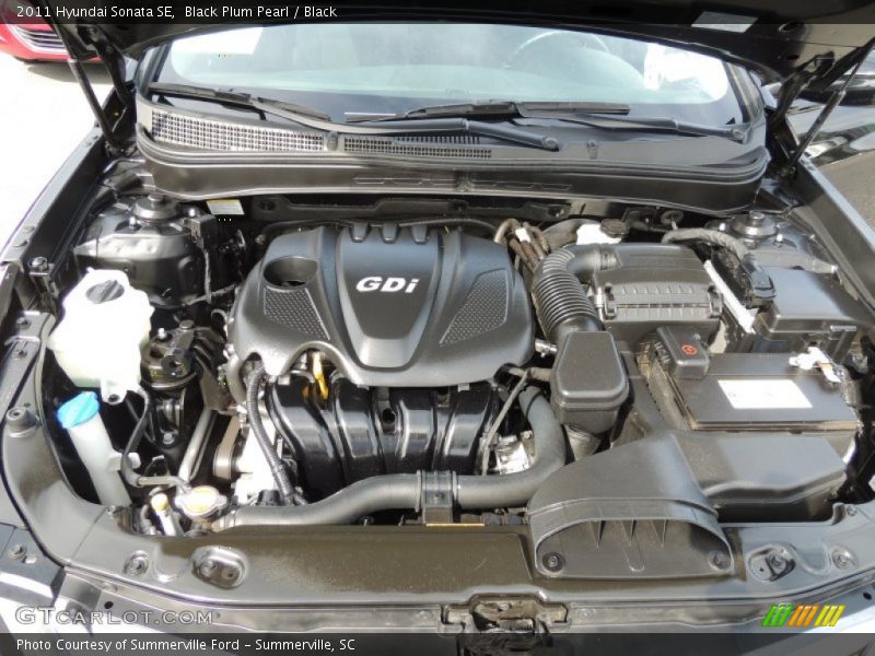 Black Plum Pearl / Black 2011 Hyundai Sonata SE