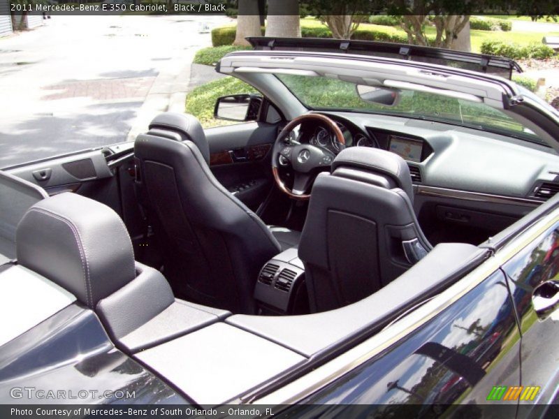 Black / Black 2011 Mercedes-Benz E 350 Cabriolet
