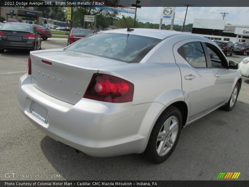 Bright Silver Metallic / Black 2012 Dodge Avenger SXT