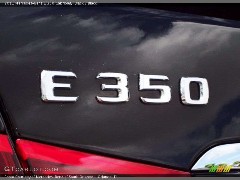Black / Black 2011 Mercedes-Benz E 350 Cabriolet