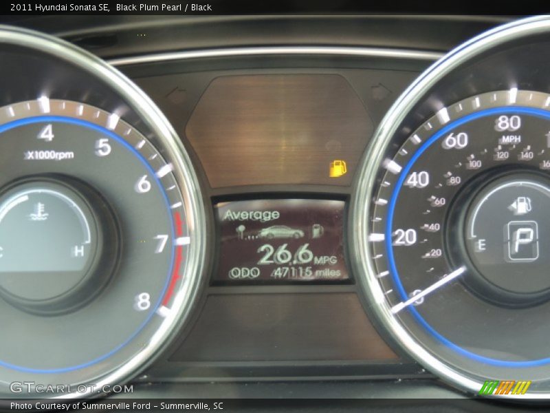 Black Plum Pearl / Black 2011 Hyundai Sonata SE