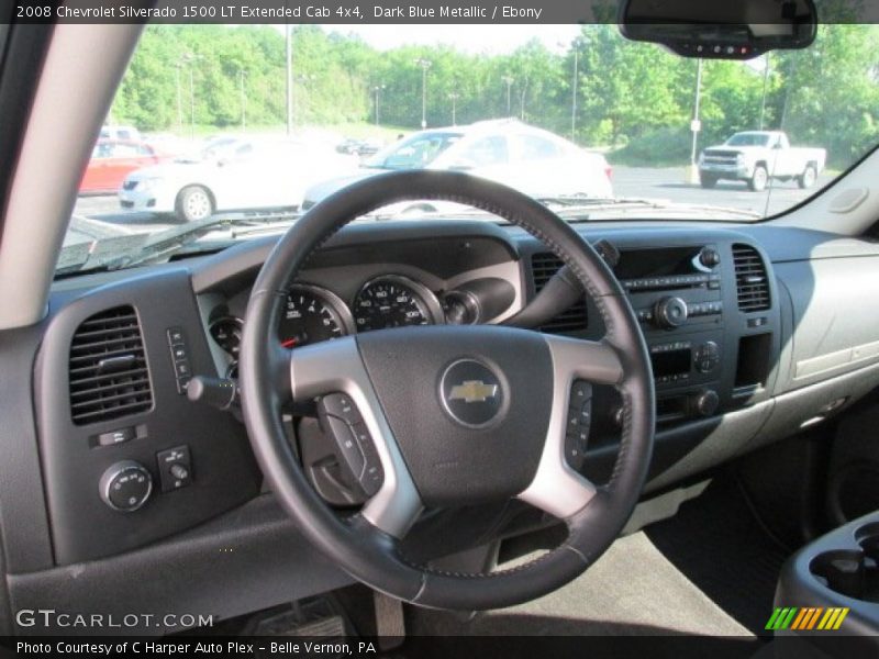 Dark Blue Metallic / Ebony 2008 Chevrolet Silverado 1500 LT Extended Cab 4x4