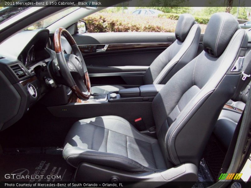 Black / Black 2011 Mercedes-Benz E 350 Cabriolet