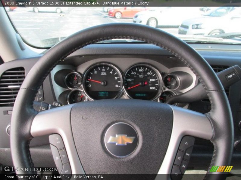 Dark Blue Metallic / Ebony 2008 Chevrolet Silverado 1500 LT Extended Cab 4x4