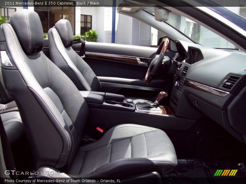 Black / Black 2011 Mercedes-Benz E 350 Cabriolet