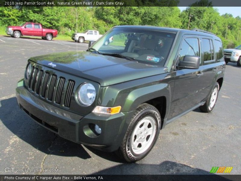 Natural Green Pearl / Dark Slate Gray 2010 Jeep Patriot Sport 4x4