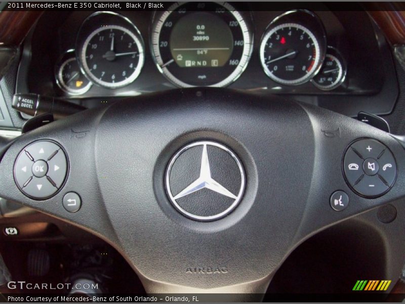 Black / Black 2011 Mercedes-Benz E 350 Cabriolet