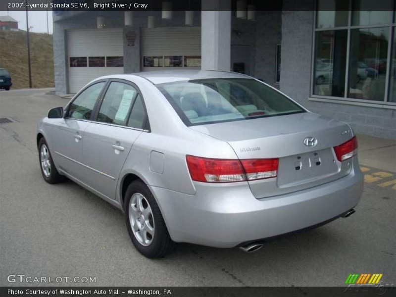 Bright Silver / Gray 2007 Hyundai Sonata SE V6