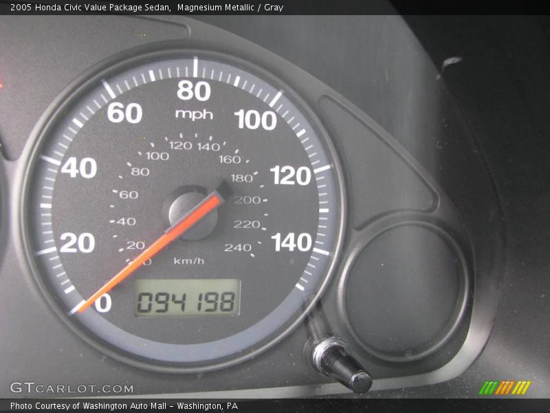 Magnesium Metallic / Gray 2005 Honda Civic Value Package Sedan