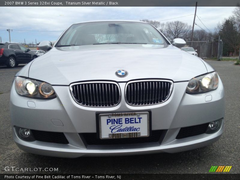 Titanium Silver Metallic / Black 2007 BMW 3 Series 328xi Coupe