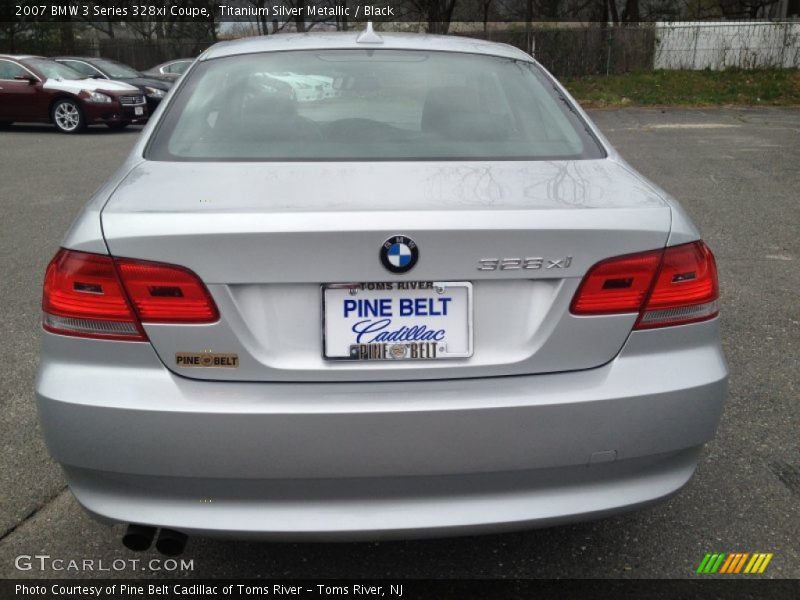 Titanium Silver Metallic / Black 2007 BMW 3 Series 328xi Coupe