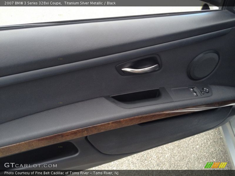 Titanium Silver Metallic / Black 2007 BMW 3 Series 328xi Coupe