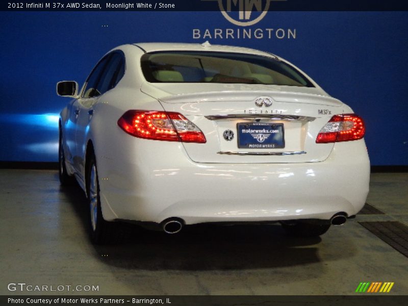 Moonlight White / Stone 2012 Infiniti M 37x AWD Sedan