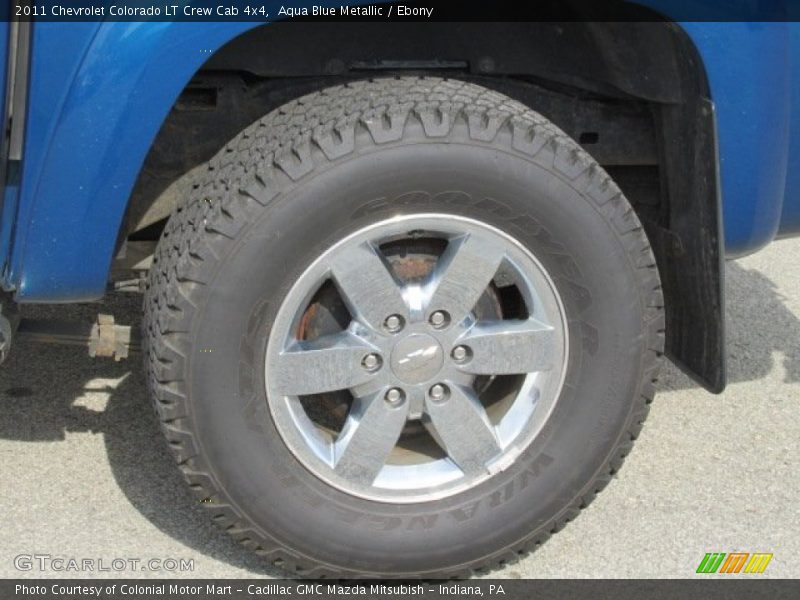 Aqua Blue Metallic / Ebony 2011 Chevrolet Colorado LT Crew Cab 4x4