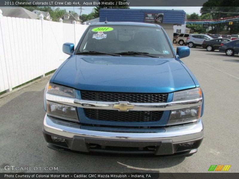 Aqua Blue Metallic / Ebony 2011 Chevrolet Colorado LT Crew Cab 4x4