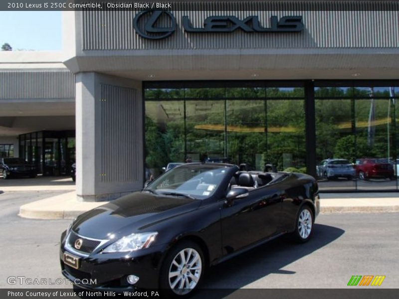 Obsidian Black / Black 2010 Lexus IS 250C Convertible