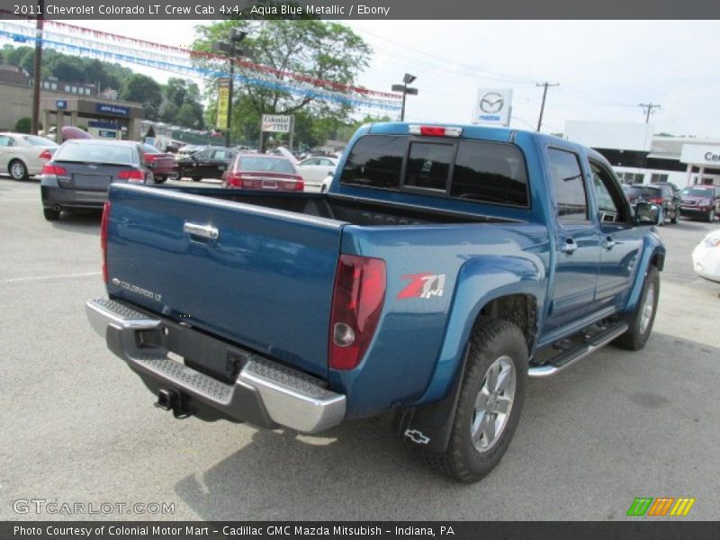 Aqua Blue Metallic / Ebony 2011 Chevrolet Colorado LT Crew Cab 4x4