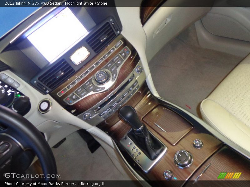 Moonlight White / Stone 2012 Infiniti M 37x AWD Sedan