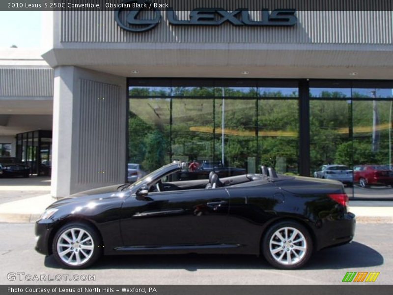 Obsidian Black / Black 2010 Lexus IS 250C Convertible