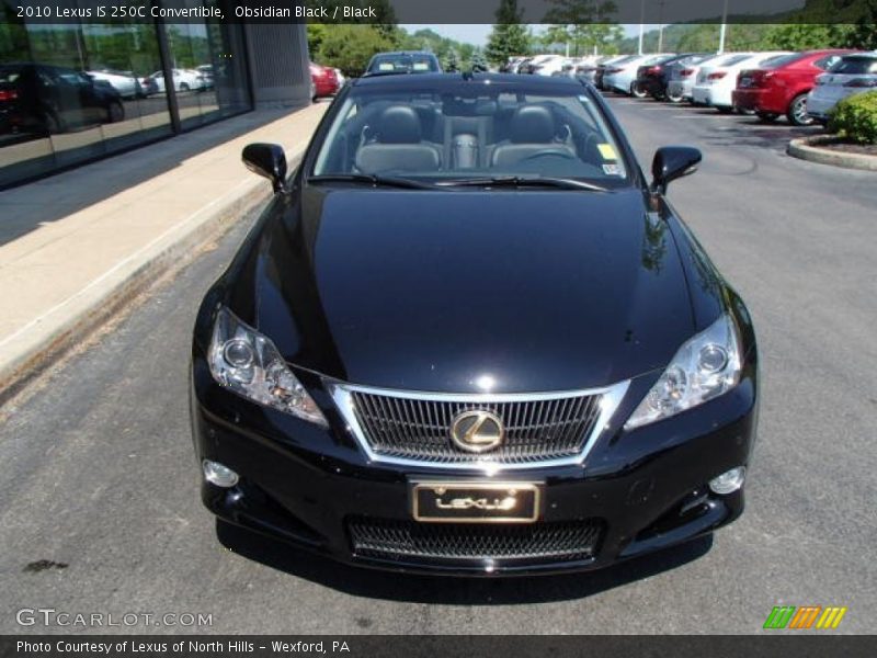 Obsidian Black / Black 2010 Lexus IS 250C Convertible