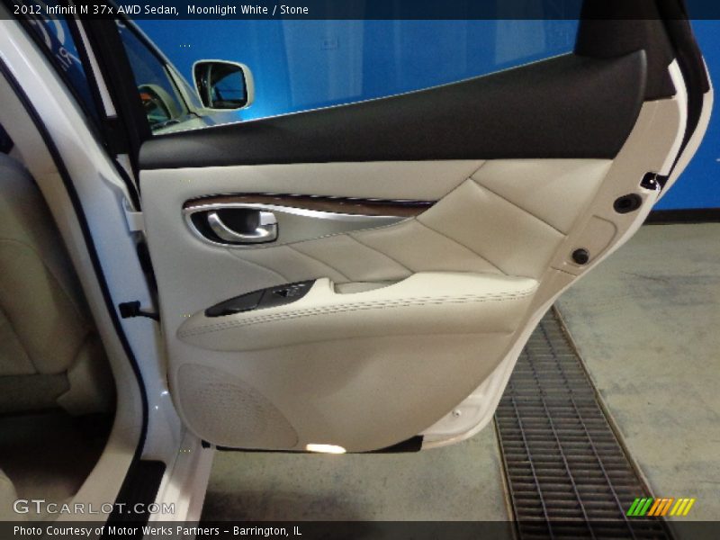 Moonlight White / Stone 2012 Infiniti M 37x AWD Sedan