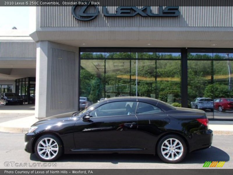 Obsidian Black / Black 2010 Lexus IS 250C Convertible