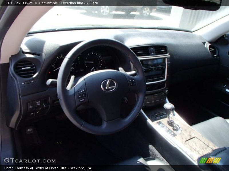 Obsidian Black / Black 2010 Lexus IS 250C Convertible