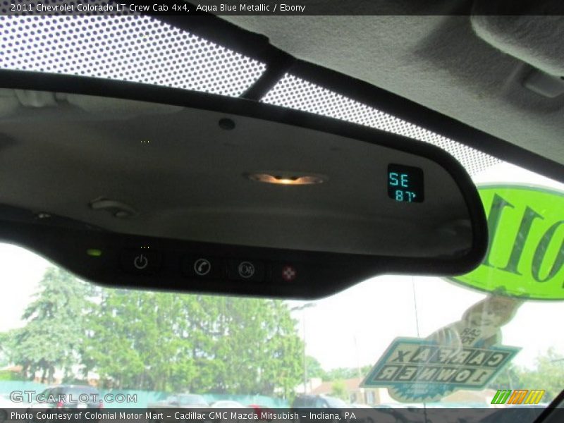 Aqua Blue Metallic / Ebony 2011 Chevrolet Colorado LT Crew Cab 4x4