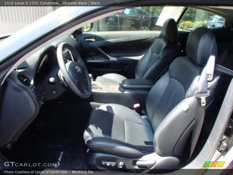 Obsidian Black / Black 2010 Lexus IS 250C Convertible