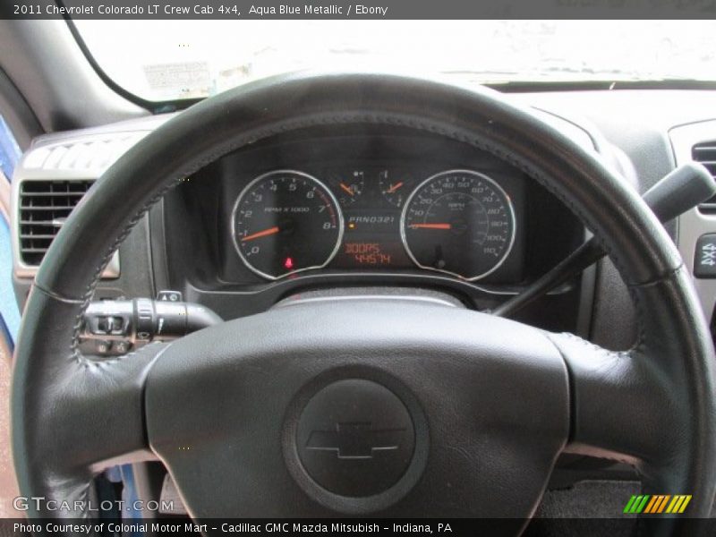 Aqua Blue Metallic / Ebony 2011 Chevrolet Colorado LT Crew Cab 4x4