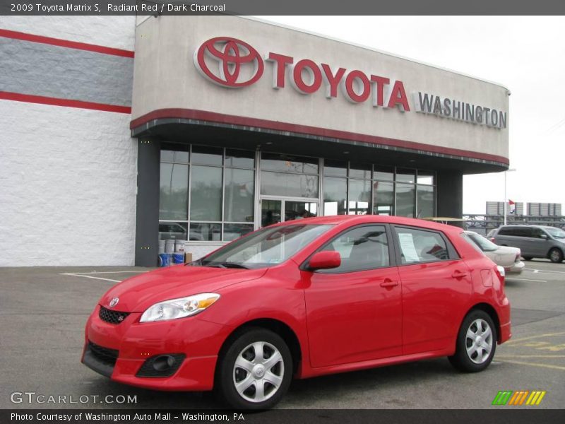 Radiant Red / Dark Charcoal 2009 Toyota Matrix S