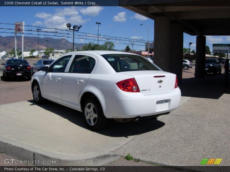 Summit White / Gray 2008 Chevrolet Cobalt LS Sedan