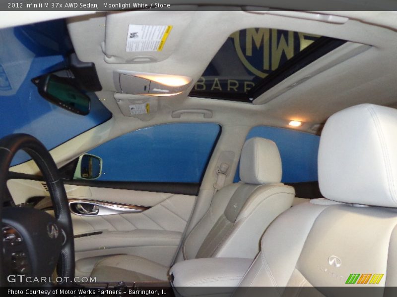 Moonlight White / Stone 2012 Infiniti M 37x AWD Sedan