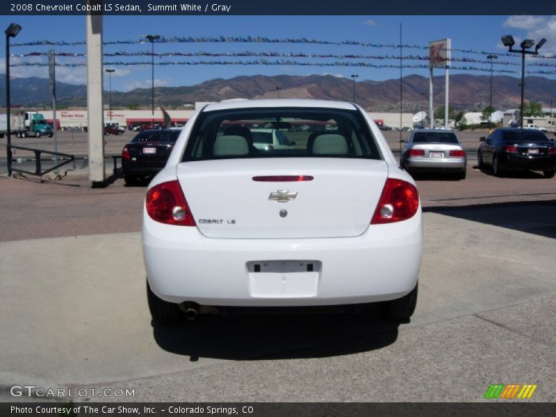 Summit White / Gray 2008 Chevrolet Cobalt LS Sedan