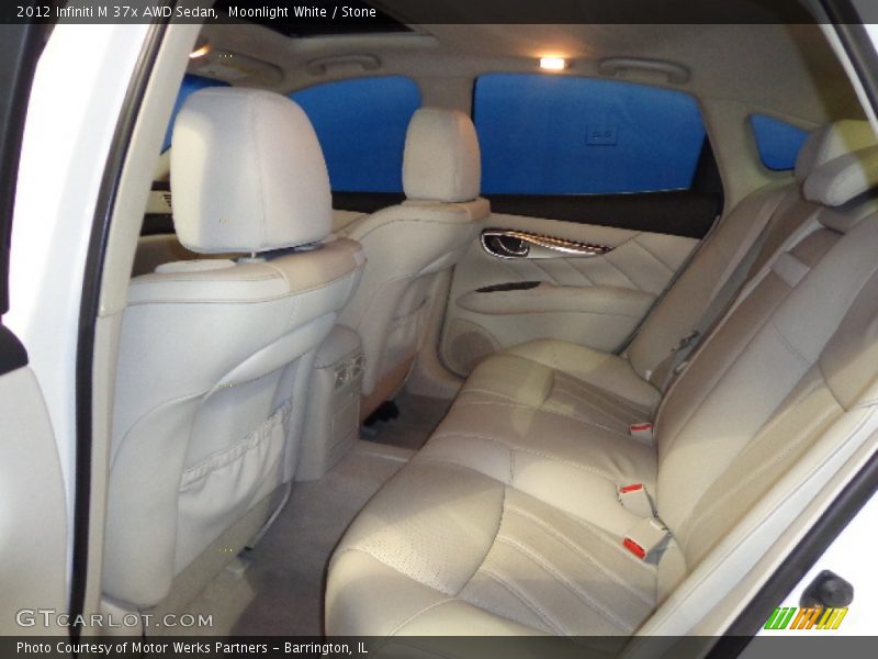 Moonlight White / Stone 2012 Infiniti M 37x AWD Sedan