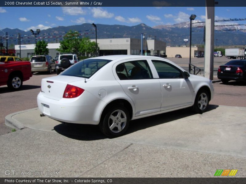 Summit White / Gray 2008 Chevrolet Cobalt LS Sedan