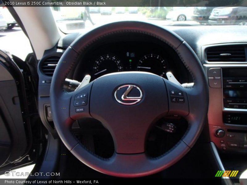 Obsidian Black / Black 2010 Lexus IS 250C Convertible