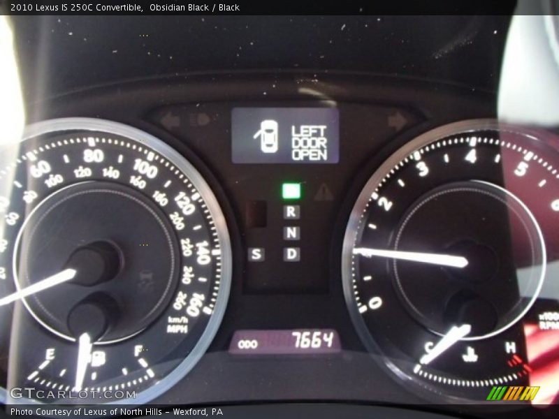 Obsidian Black / Black 2010 Lexus IS 250C Convertible
