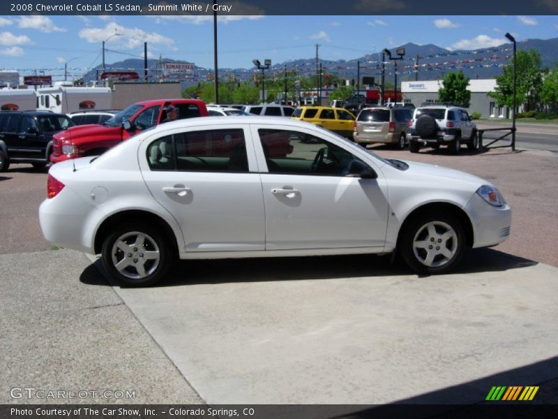 Summit White / Gray 2008 Chevrolet Cobalt LS Sedan