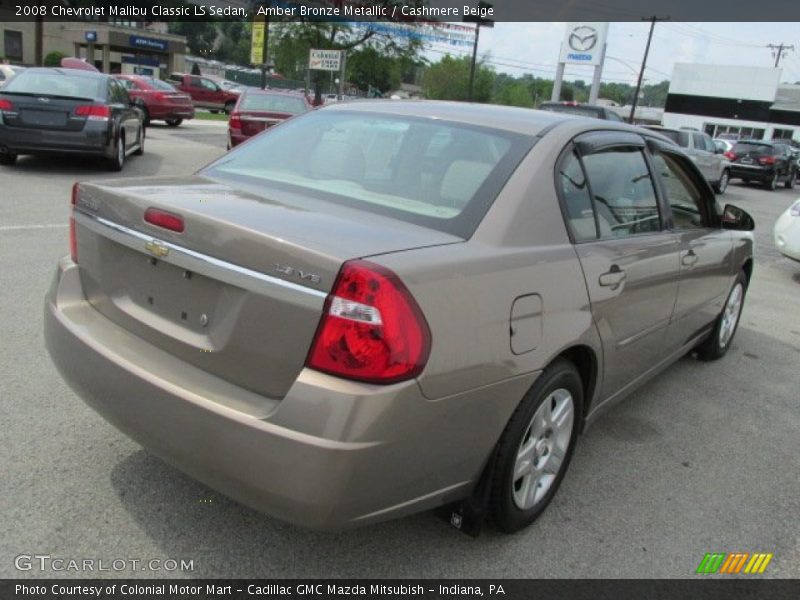 Amber Bronze Metallic / Cashmere Beige 2008 Chevrolet Malibu Classic LS Sedan