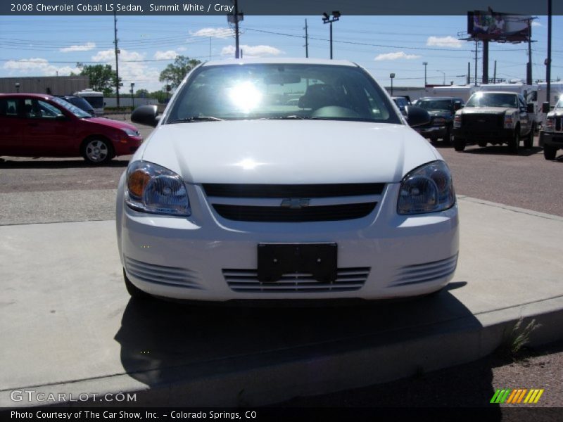 Summit White / Gray 2008 Chevrolet Cobalt LS Sedan