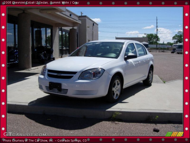 Summit White / Gray 2008 Chevrolet Cobalt LS Sedan