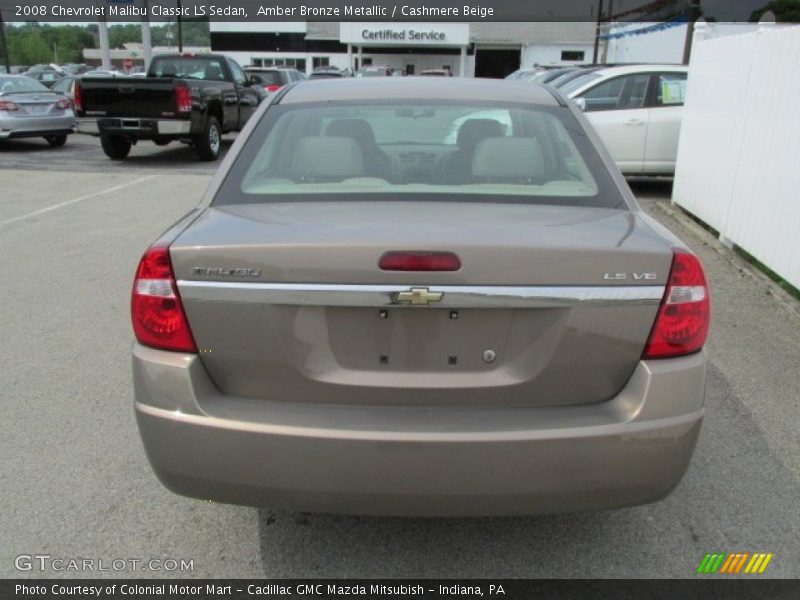 Amber Bronze Metallic / Cashmere Beige 2008 Chevrolet Malibu Classic LS Sedan