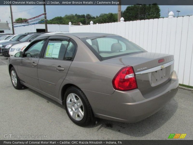 Amber Bronze Metallic / Cashmere Beige 2008 Chevrolet Malibu Classic LS Sedan