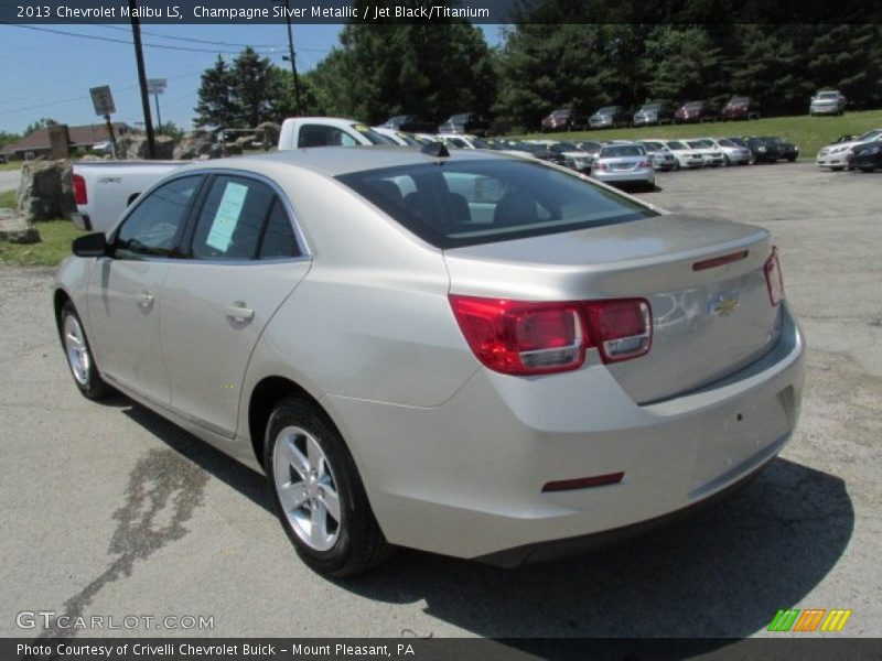 Champagne Silver Metallic / Jet Black/Titanium 2013 Chevrolet Malibu LS