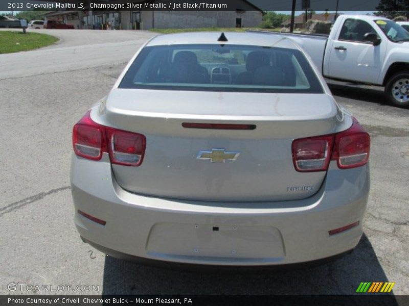 Champagne Silver Metallic / Jet Black/Titanium 2013 Chevrolet Malibu LS