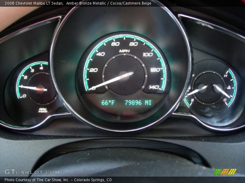 Amber Bronze Metallic / Cocoa/Cashmere Beige 2008 Chevrolet Malibu LT Sedan