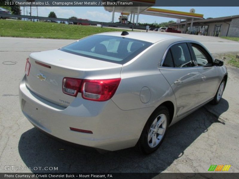 Champagne Silver Metallic / Jet Black/Titanium 2013 Chevrolet Malibu LS
