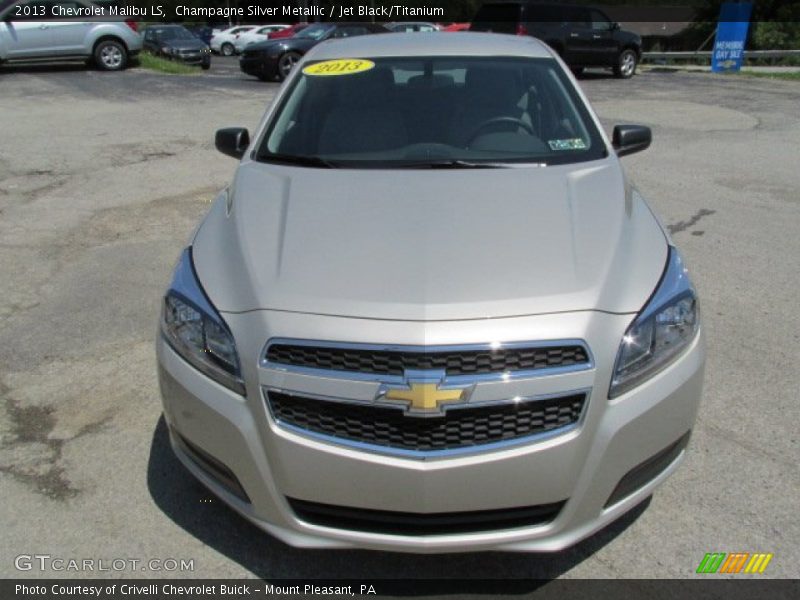 Champagne Silver Metallic / Jet Black/Titanium 2013 Chevrolet Malibu LS